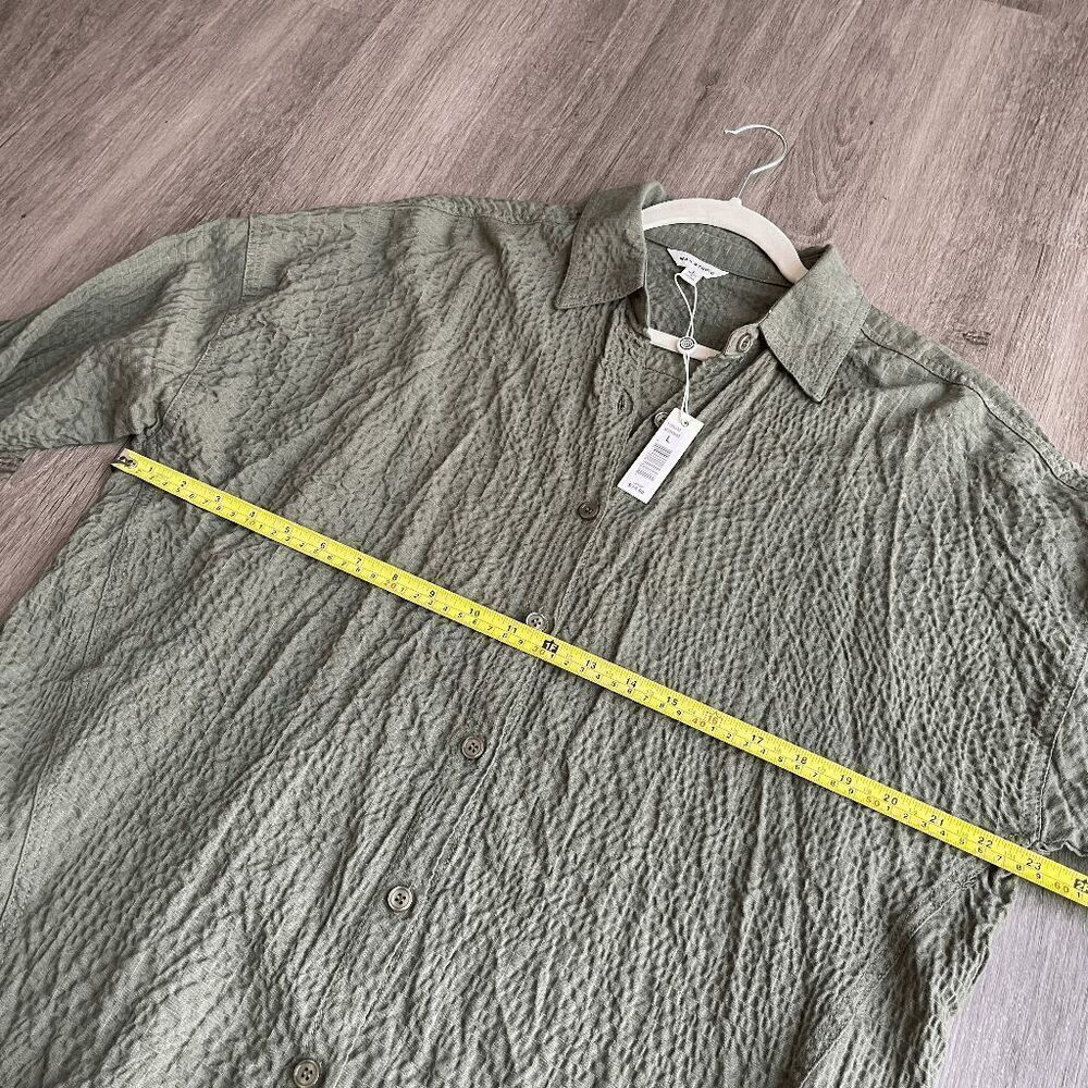 NWT Max Studio Cheesecloth Shirt Large - Picture 6 of 8